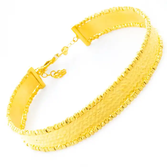 22 Ayar Kabartma Dorikalı Bileklik