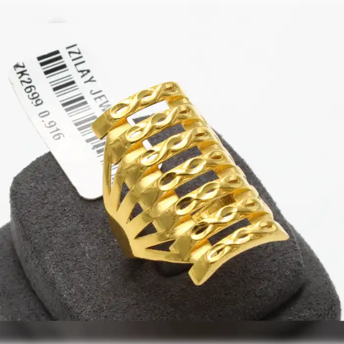 22 Ayar Kaburga Yüzük