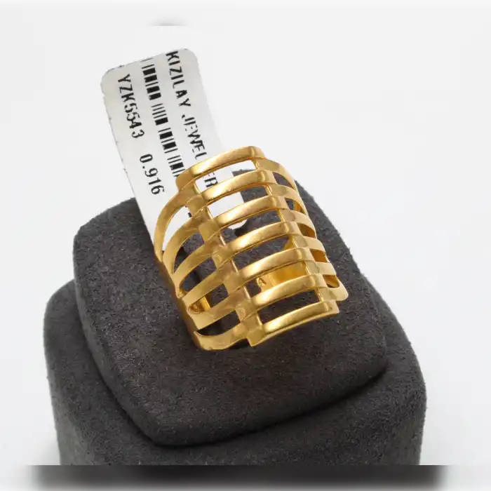 22 Ayar Kaburga Yüzük