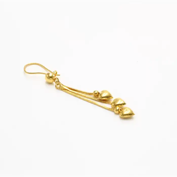 22 Ayar Kalp Model Küpe