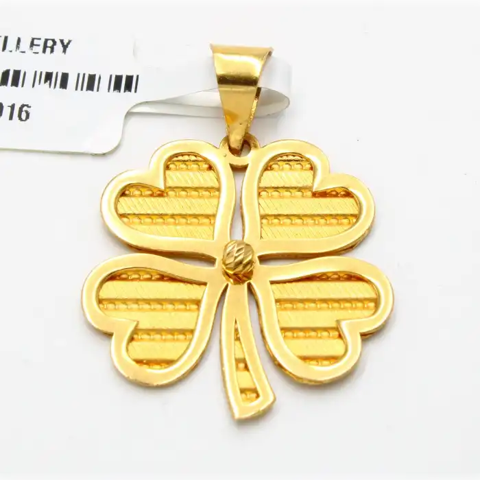 22 Ayar Kalp Tasarım Kolye Ucu