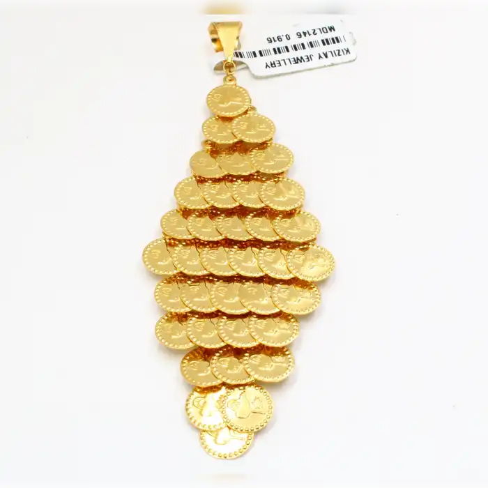 22 Ayar Katmanlı OtuzAltı Reşat Kolye Ucu