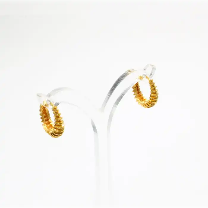 22 Ayar Mini Tasarım Küpe