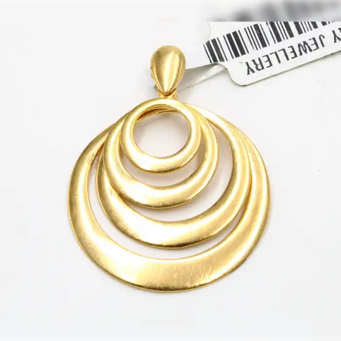 22 Ayar Oval Cigold Kolye Ucu