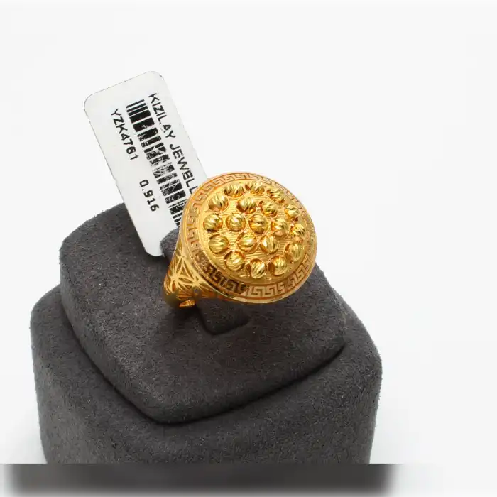 22 Ayar Oval Dorikalı Yüzük