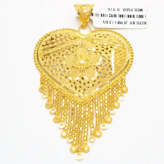 22 Ayar Papatya Hint Kolye Ucu