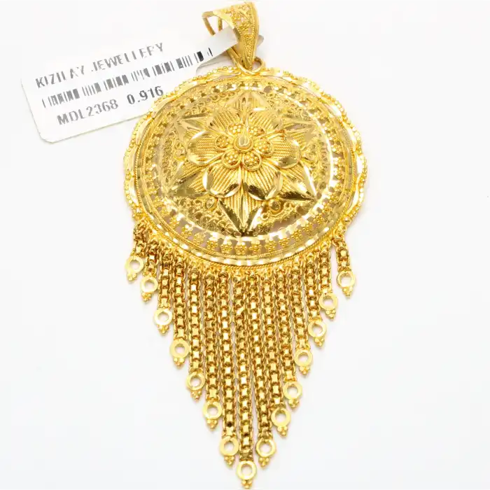 22 Ayar Papatya Model Hint Kolye Ucu