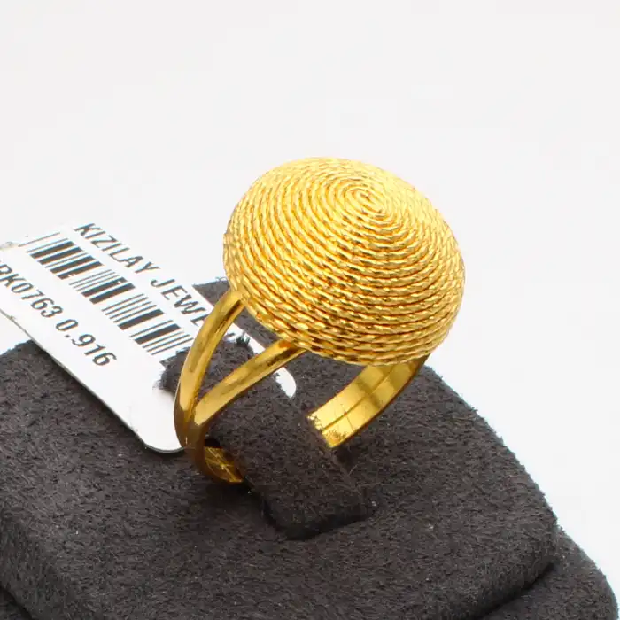 22 Ayar Parmak izi Yüzük