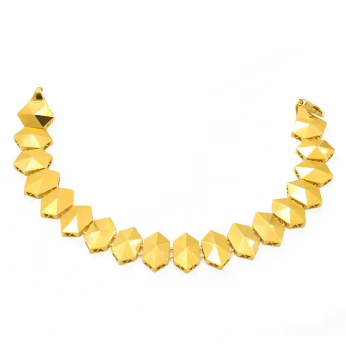 22 Ayar Piramit Bileklik