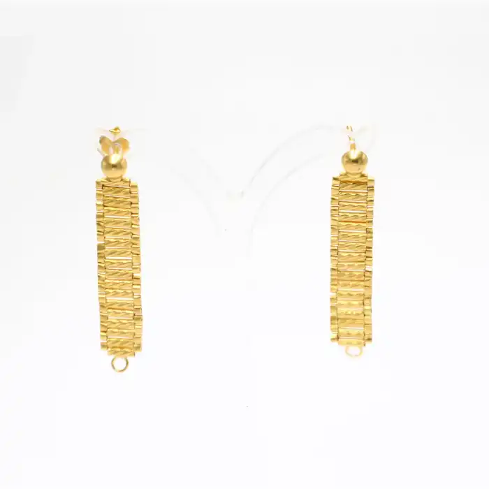 22 Ayar Piramit Model Küpe