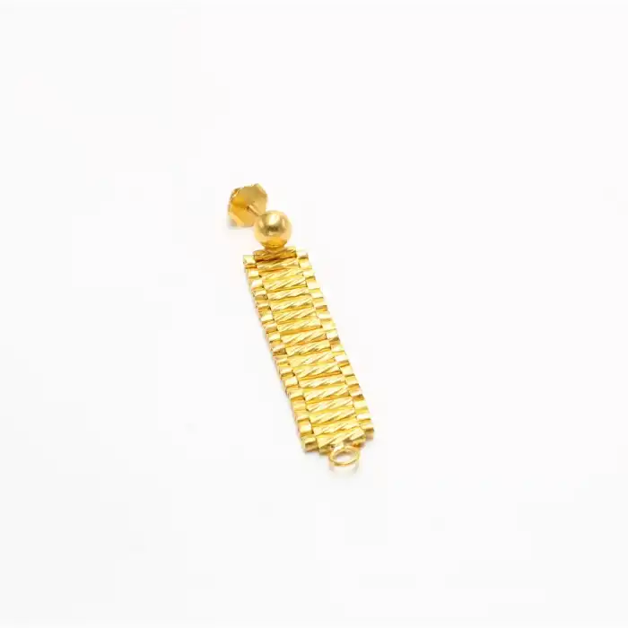 22 Ayar Piramit Model Küpe