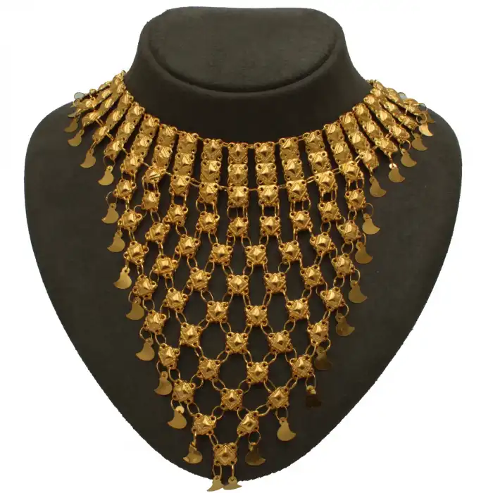 22 Ayar Pullu Baskı Kolye