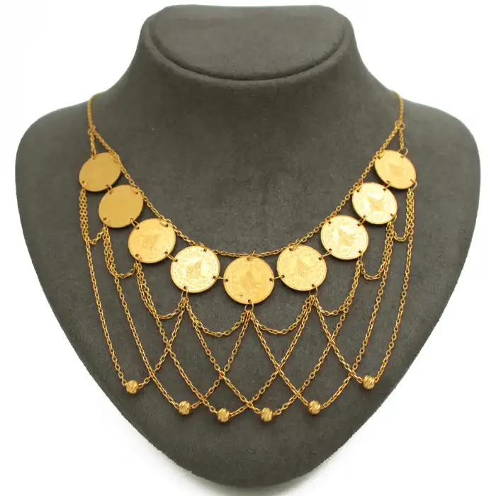 22 Ayar Reşatlı Kolye