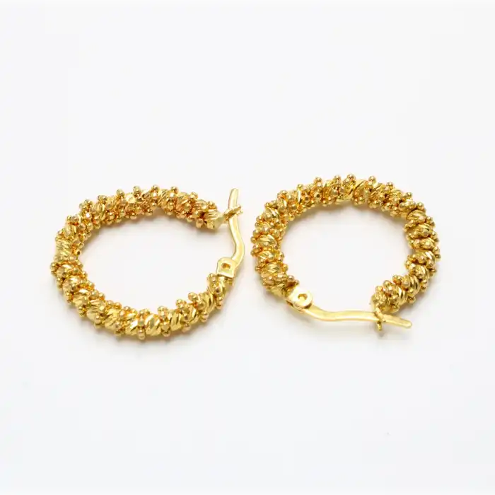 22 Ayar Sarmal Dorikalı Küpe