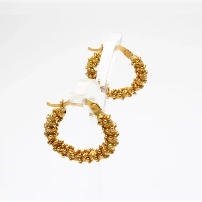 22 Ayar Sarmal Dorikalı Küpe