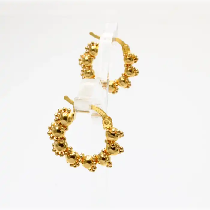 22 Ayar Sarmal Tasarım Küpe