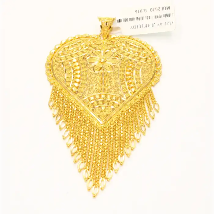 22 Ayar Şık Tasarım Hint Kolye Ucu