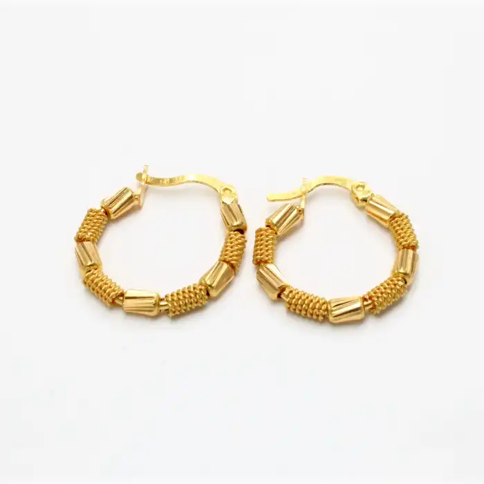 22 Ayar Tasaım Küpe