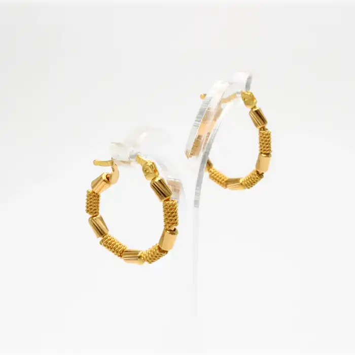 22 Ayar Tasaım Küpe