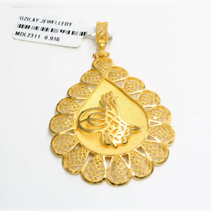 22 Ayar Tasarım Kolye Ucu