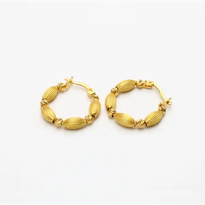 22 Ayar Tasarım Küpe