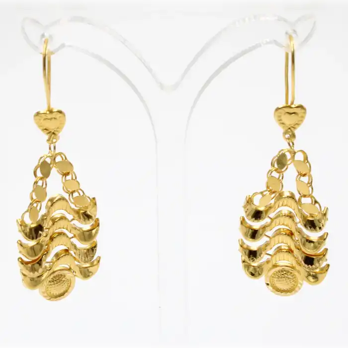 22 Ayar Tasarım Küpe