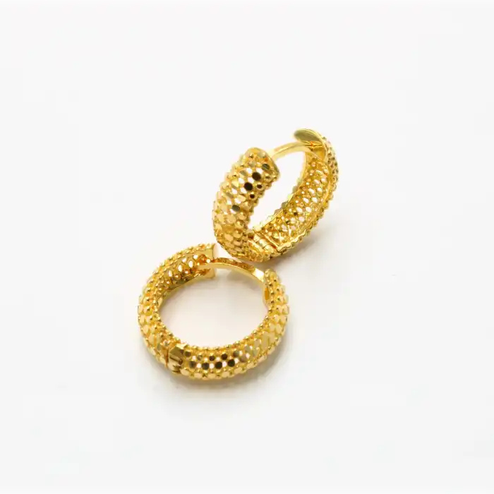 22 Ayar Tasarım Küpe