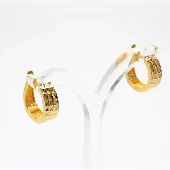 22 Ayar Tasarım Küpe