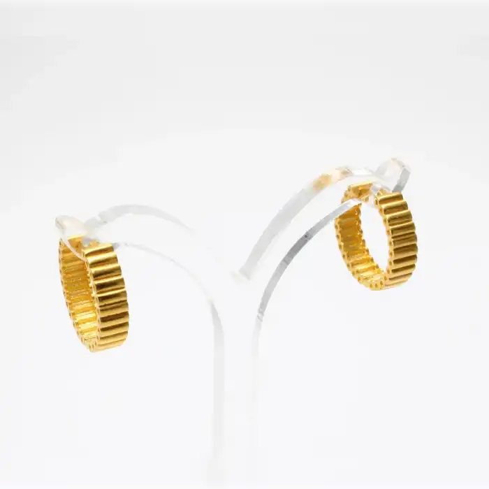 22 Ayar Tasarım Küpe