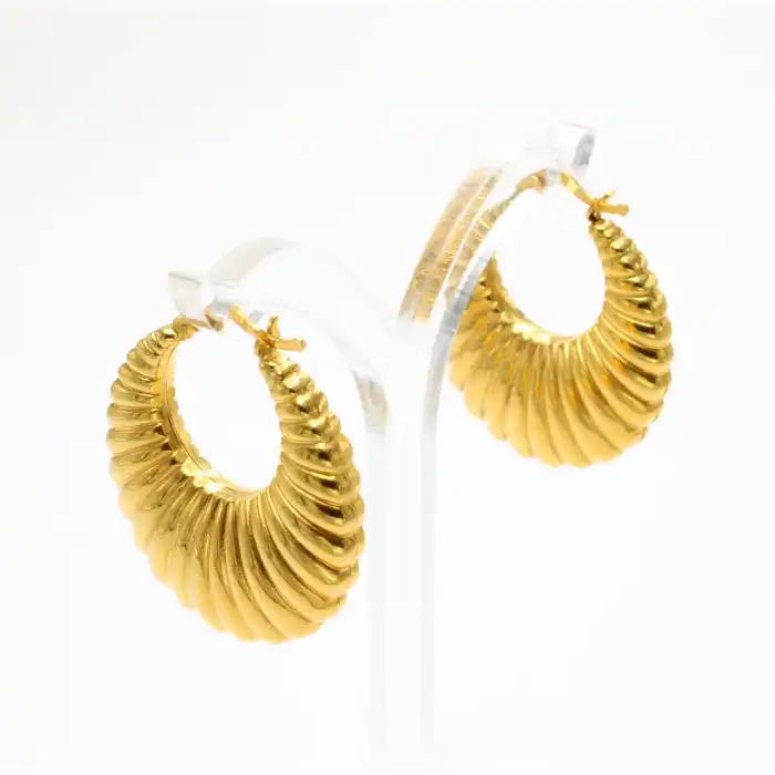 22 Ayar Tasarım Küpe