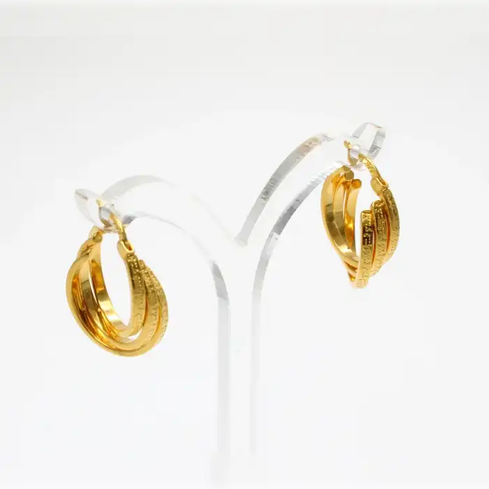 22 Ayar Tasarım Küpe