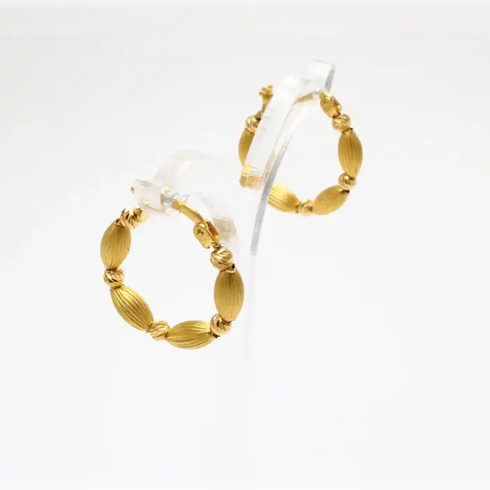 22 Ayar Tasarım Küpe