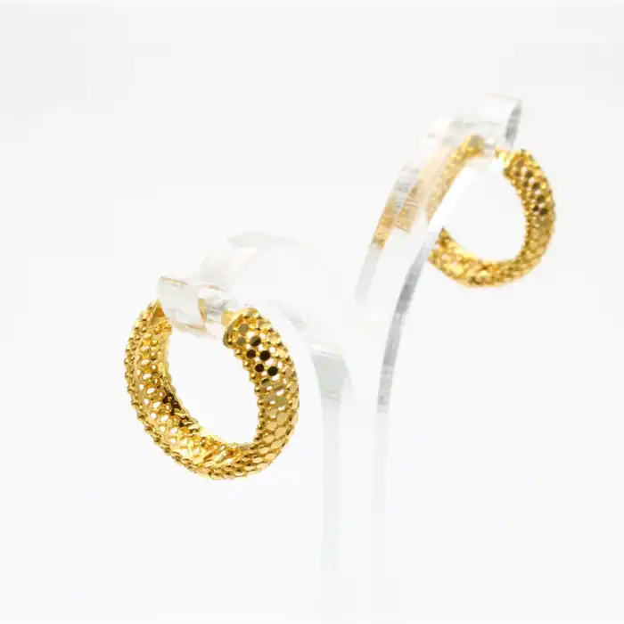 22 Ayar Tasarım Küpe