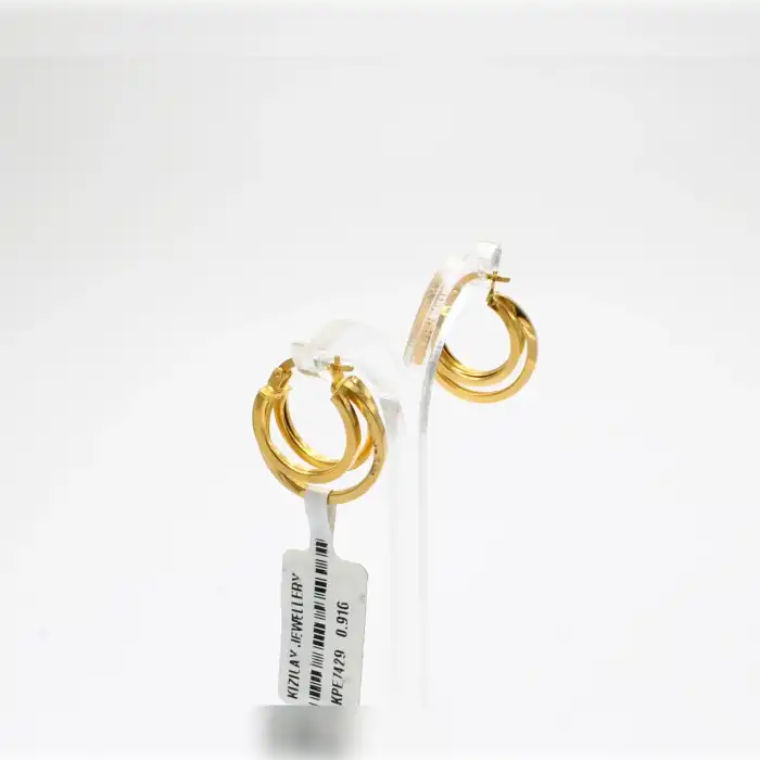 22 Ayar Tasarım Küpe