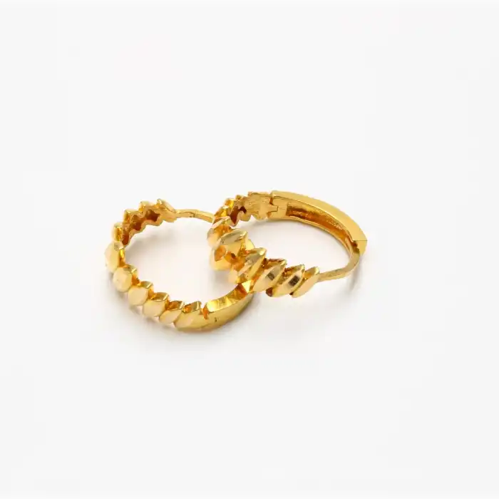 22 Ayar Tasarım Küpe