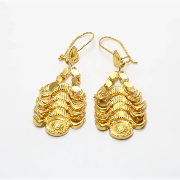 22 Ayar Tasarım Küpe