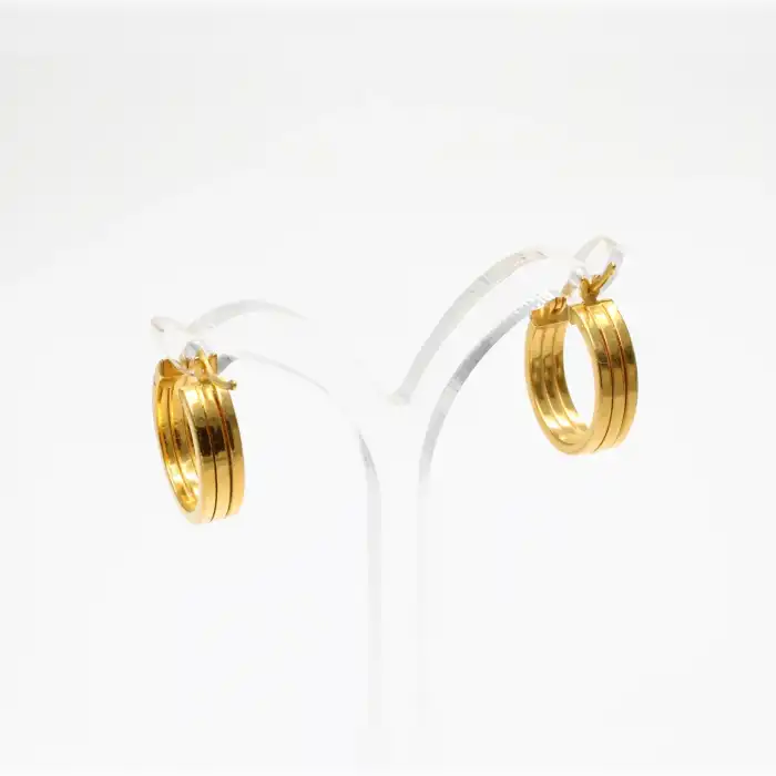 22 Ayar Tasarım Küpe