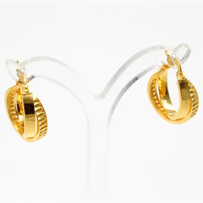 22 Ayar Tasarım Küpe