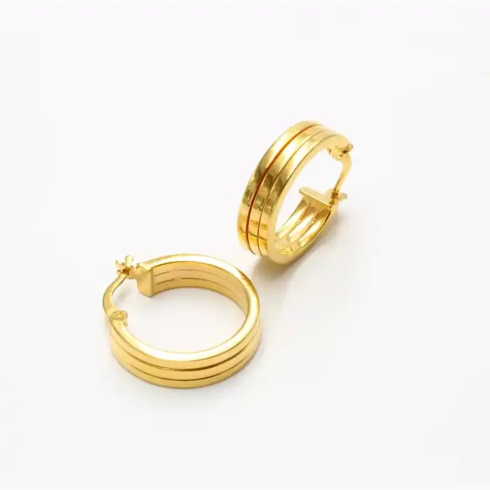 22 Ayar Tasarım Küpe