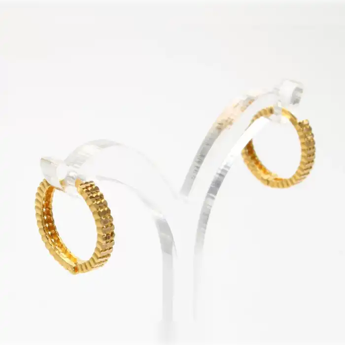 22 Ayar Tasarım Mini Küpe