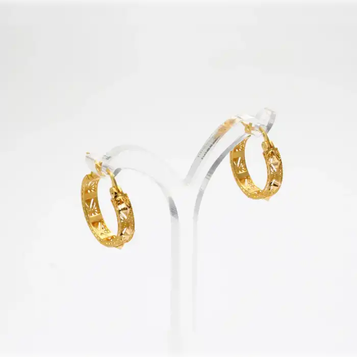 22 Ayar Tasarım Model Küpe