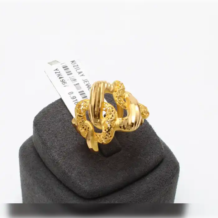 22 Ayar Tasarım Yüzük