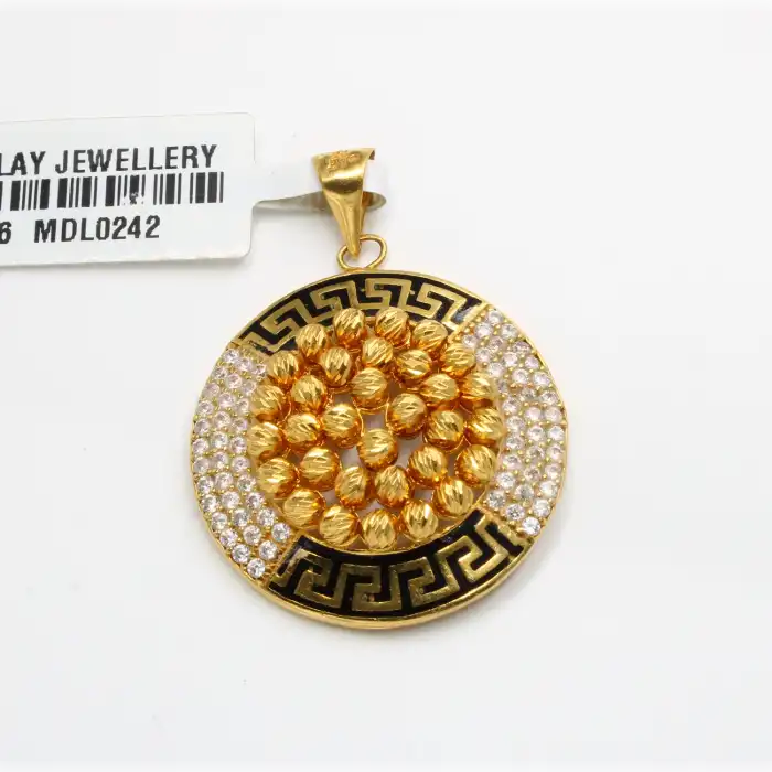 22 Ayar Taşlı Dorikalı Versace Kolye Ucu