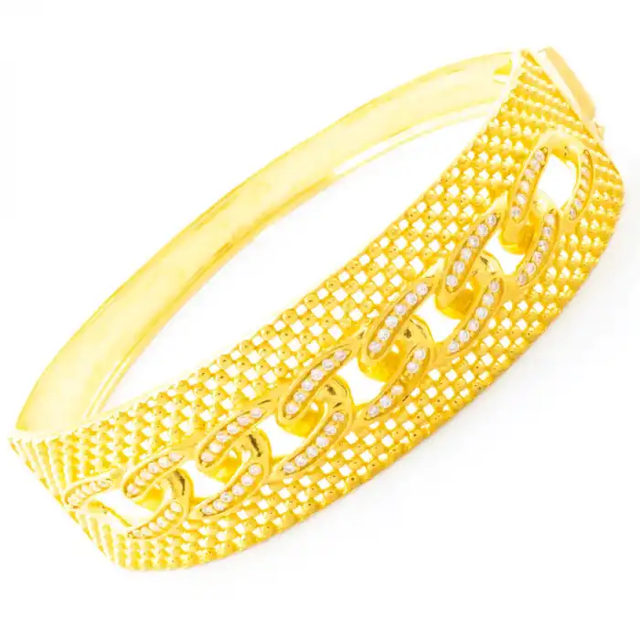 22 Ayar Taşlı Gurmet Model Kelepçe