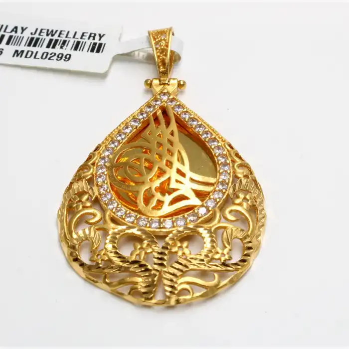 22 Ayar Taşlı Harika Kolye Ucu