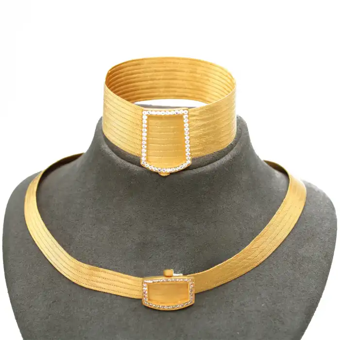 22 Ayar Taşlı Toka Trabzon Set