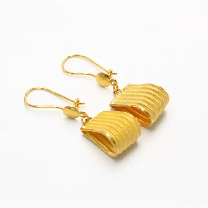 22 Ayar Trabzon Hasır Küpe