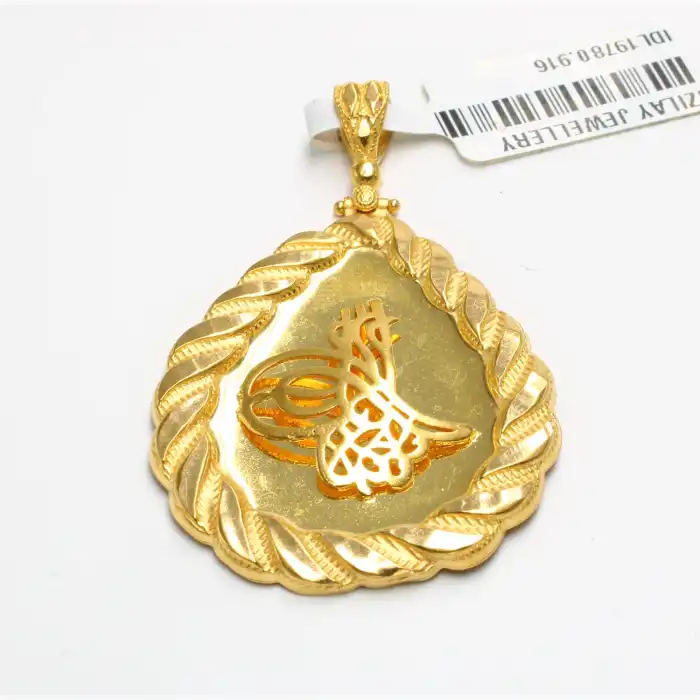 22 Ayar Tuğra Kolye Ucu