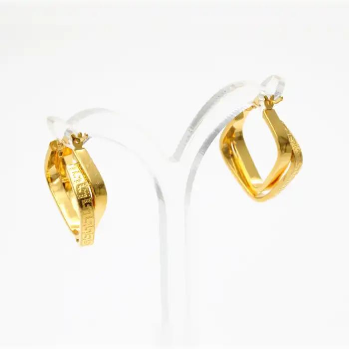 22 Ayar Üçgen Küpe