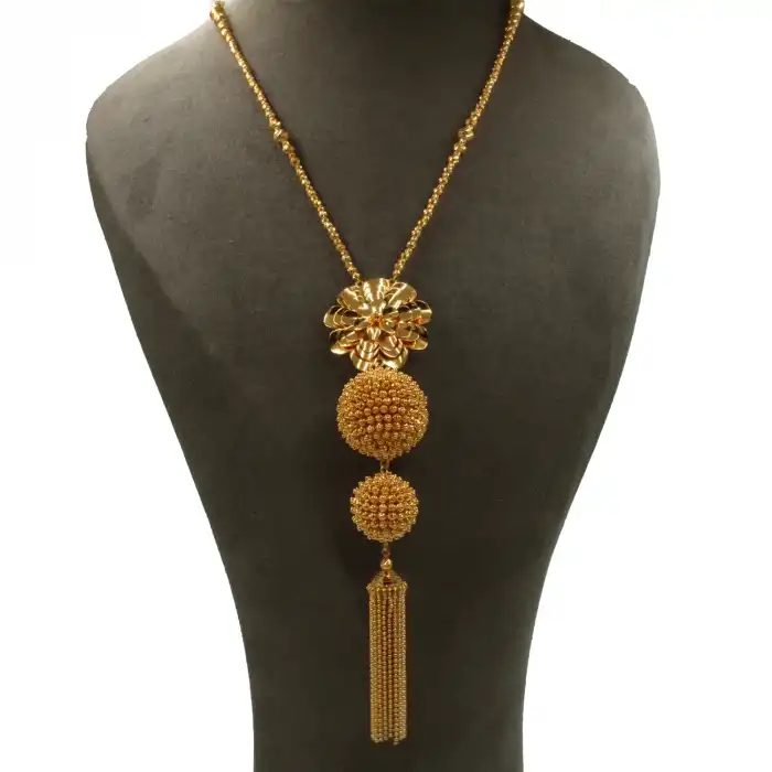 22 Ayar Uzun Dorikalı Kolye